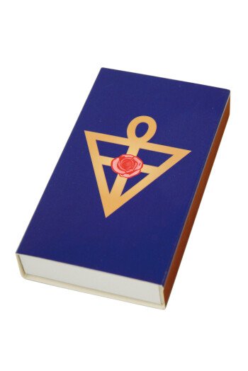 Boîte d'allumettes grand format avec symbole rosicrucien