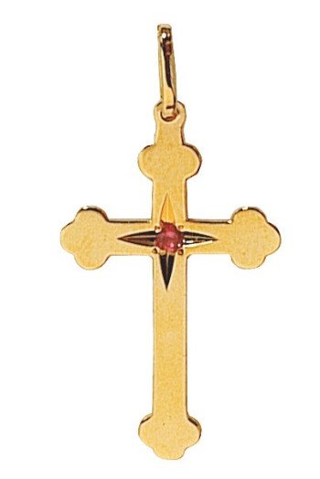 Croix rosicrucienne - Plaqué or