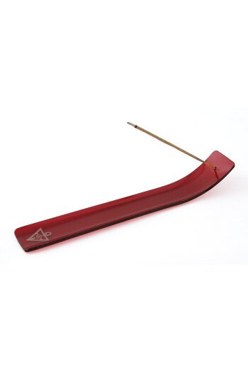 PORTE ENCENS VERRE ROUGE AV LOGO R+C