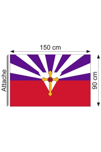 Drapeau rosicrucien horizontal