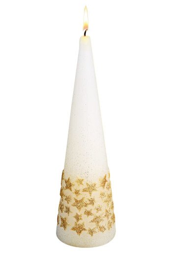 Bougie de Noël étoilée