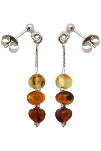 Boucle d'oreilles  Perles d'ambre
