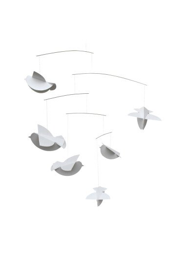 Mobile « Les oiseaux blancs »
