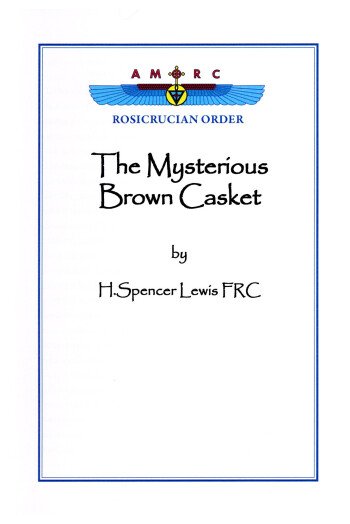 The mysterious brown casket