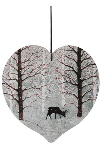 Le cerf dans la neige