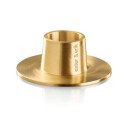 Matt brass candle holder