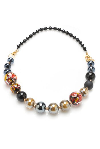 Collier Blossom en verre de Murano