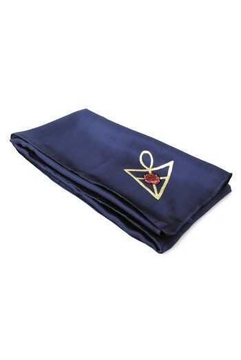 FOULARD SOIE SYMBOLE ROSICRUCIEN