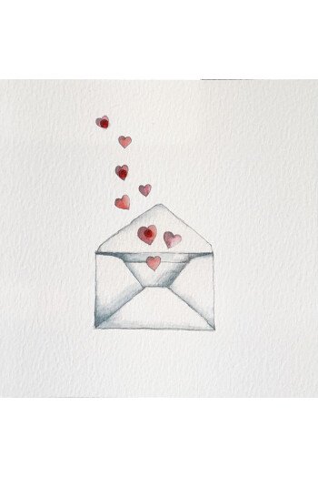 CP ENVELOPPE COEURS