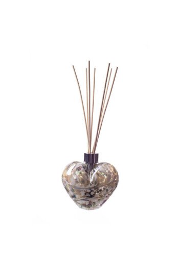 DIFFUSEUR COEUR VERRE BLANC VERT