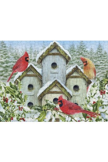 PUZZLE OISEAUX EN HIVER