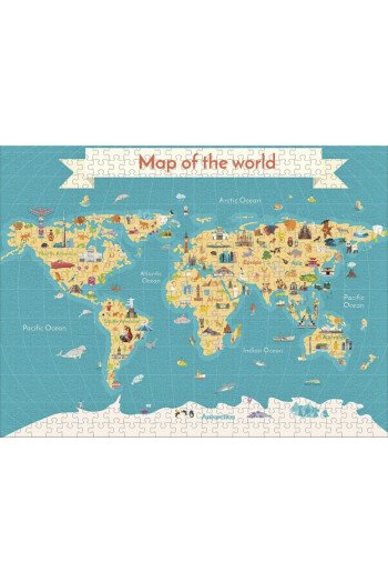 PUZZLE CARTE DU MONDE