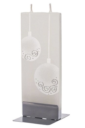BOUGIE PLATE NOEL D ARGENT