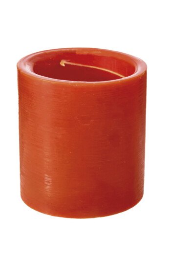 BOUGIE SPIRALE ORANGE CLOUS GIROFLE