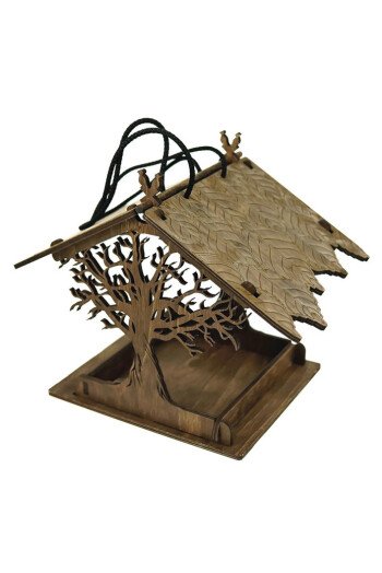 MANGEOIRE A OISEAU EN BOIS