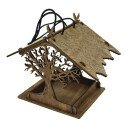 MANGEOIRE A OISEAU EN BOIS