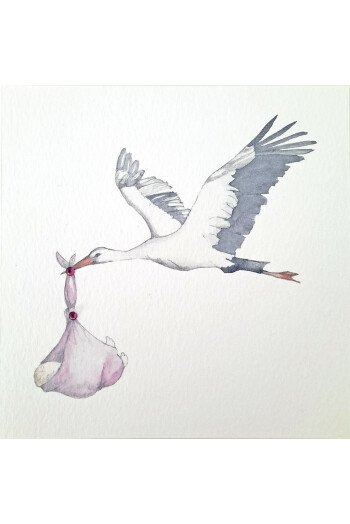CP CIGOGNE NAISSANCE