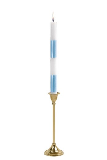 BOUGIE BLANCHE ET BLEUE BOITE DE 6