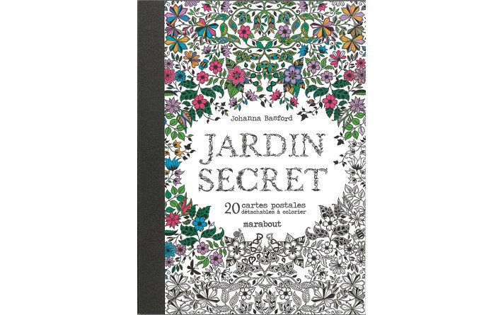 Carnet Jardin Secret - Cartes postales détachables