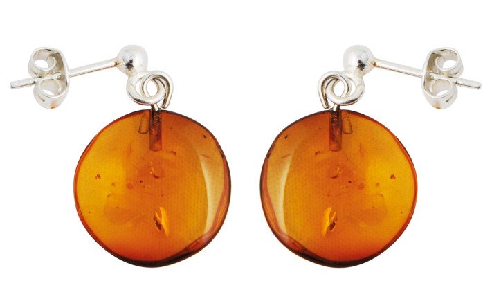 Boucles d'oreilles en ambre