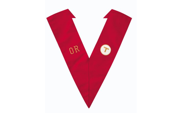 SAUTOIR OR (ORATEUR) ROUGE- Heptade/Atelier