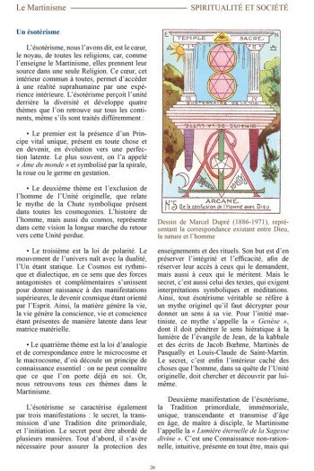 Le Martinisme des origines à nos jours