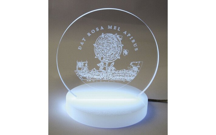 Dat rosa mel apibus Lamp