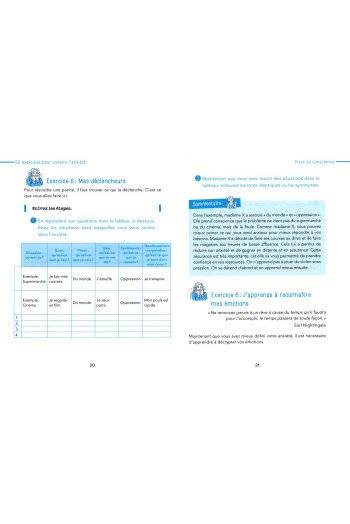 50 exercices pour vaincre l'anxiété