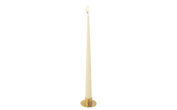 Matt brass candle holder