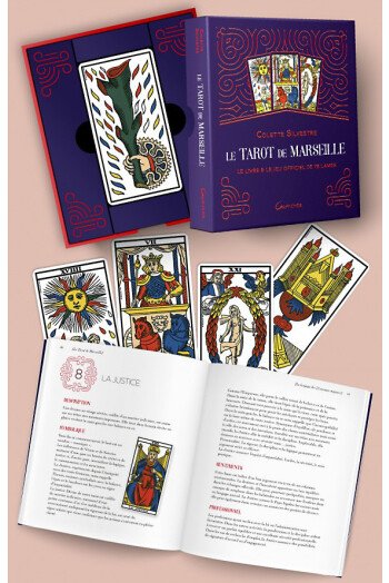 LE TAROT DE MARSEILLE LIVRE ET JEU 78 LAMES - COFFRET