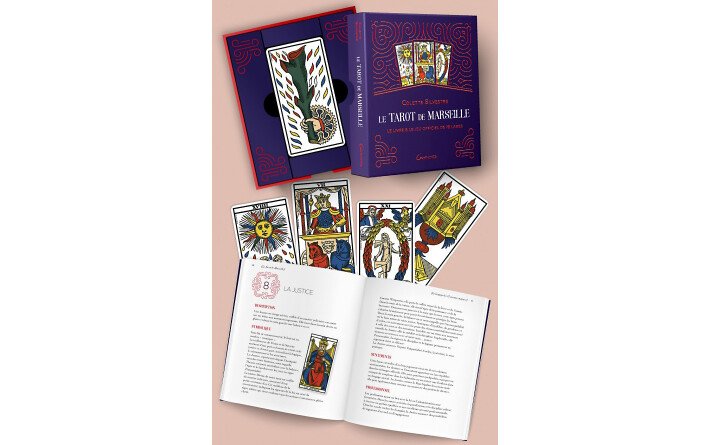 LE TAROT DE MARSEILLE LIVRE ET JEU 78 LAMES - COFFRET