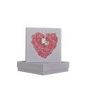 PENDENTIF ARGENT COEUR ET CP COEUR DE ROSES