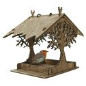 MANGEOIRE A OISEAU EN BOIS