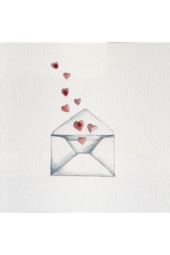 CP ENVELOPPE COEURS