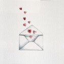 CP ENVELOPPE COEURS