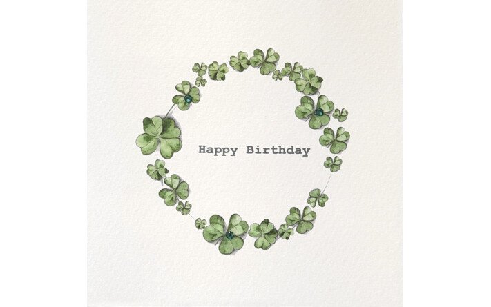 CP COURONNE DE TREFLES HAPPY BIRTHDAY