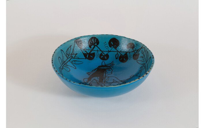 « Musician with lute » bowl