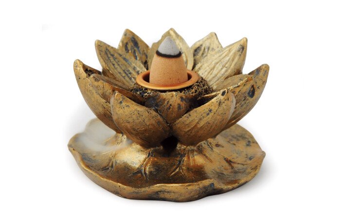 Lotus incense burner