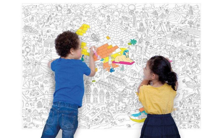 Egyptian pyramid - Giant colouring poster