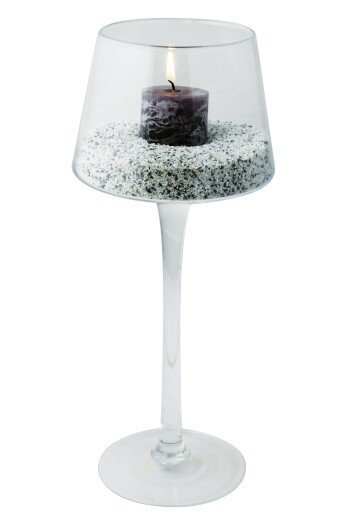 Bougeoir en verre