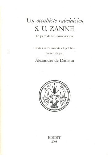 Un occultiste rabelaisien : S.U. Zanne