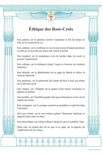 Idéal éthique des Rose-Croix